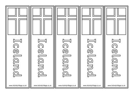 Iceland bookmarks