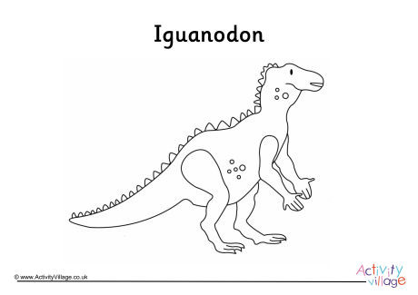 Iguanodon Colouring Page