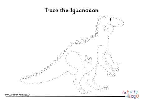 Iguanodon Tracing Page