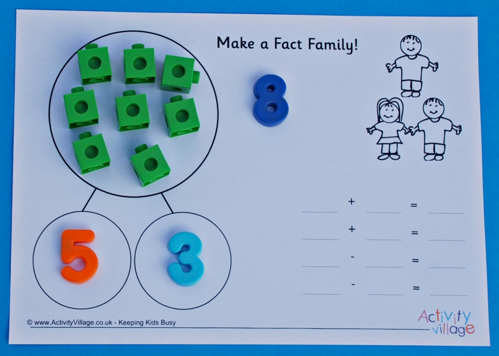 Using snap cubes and magnetic numbers