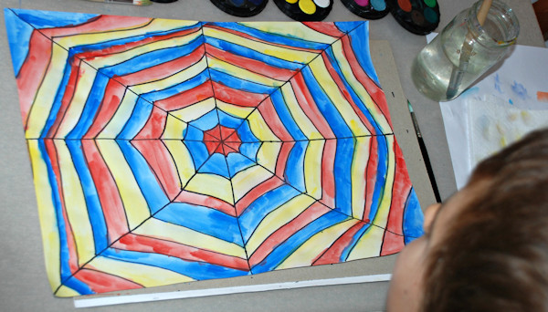 And another painted spider web