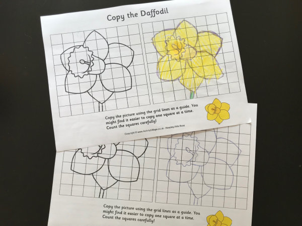 Having a go at the daffodil grid copy