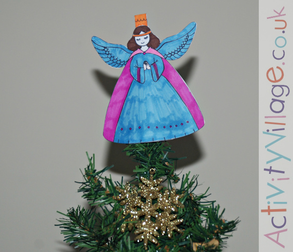 Angel on top of our Christmas tree