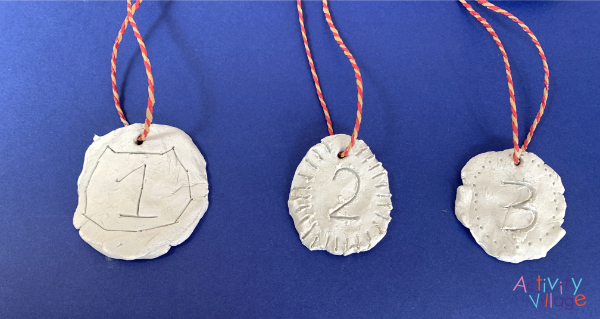 Our completed clay medals