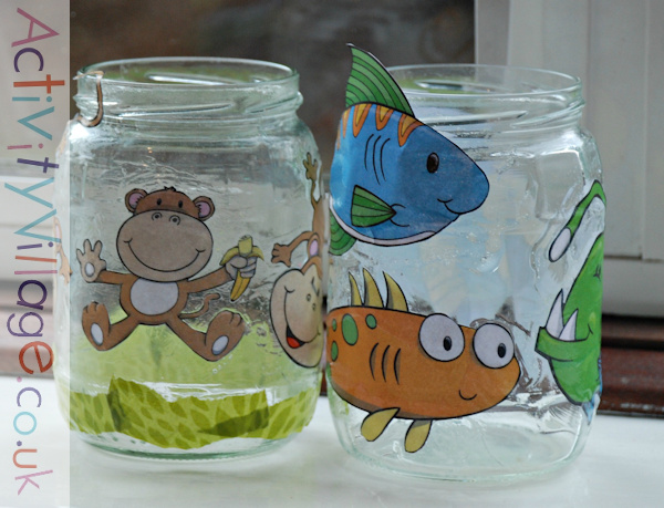 Decorated jars