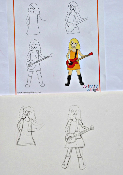 Learn to draw Taylor Swift