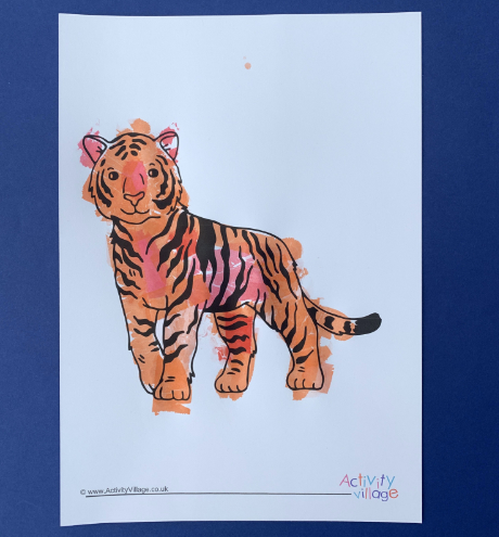 Our realistic orange tiger