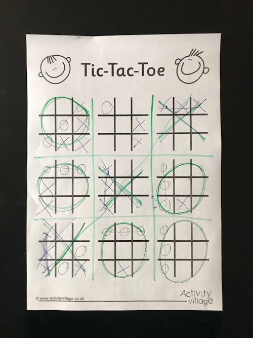 Playing tic-tac-toe