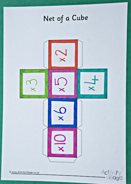 Creating our times table cube