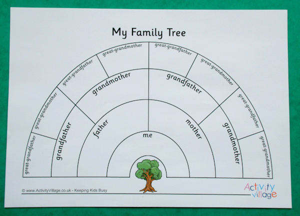 My Family Tree 2 printable