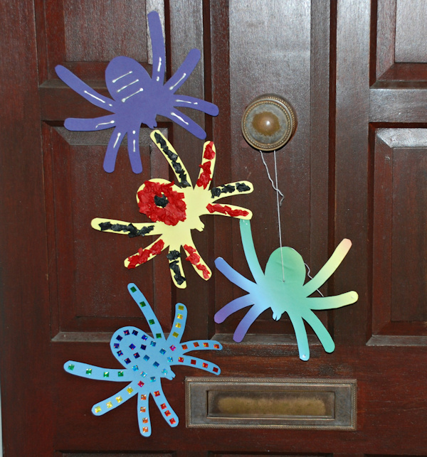 Spiders on the front door!