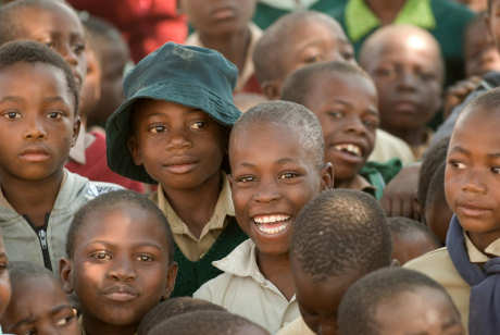 African school children