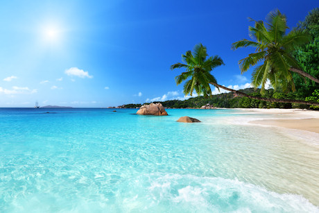 Anse Lazio beach at Praslin Island, Seychelles