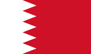 The flag of Bahrain