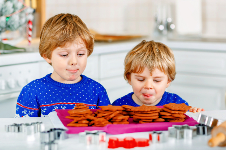 Bake Christmas cookies