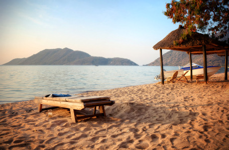 A beautiful beach in Monkey Bay, Lake Malawi