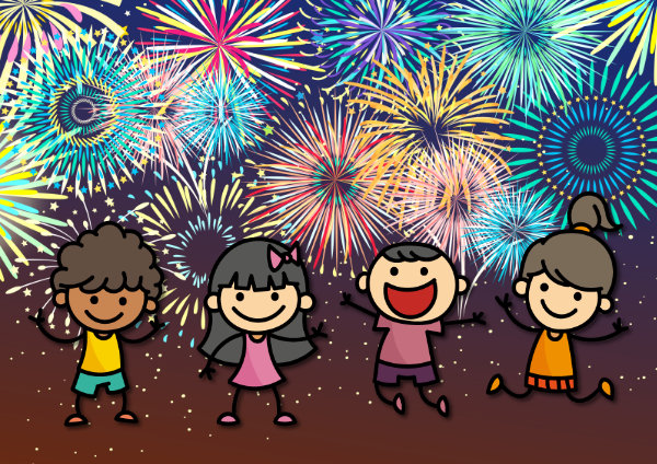 bonfire party clipart