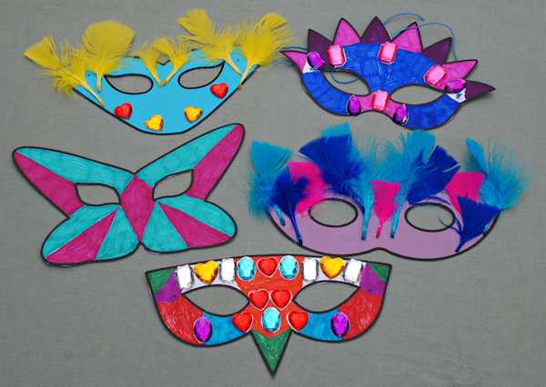 Some of our colourful masks