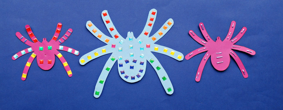 Decorated spiders - looking fabulous!