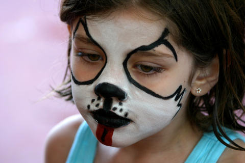 Dog face painting