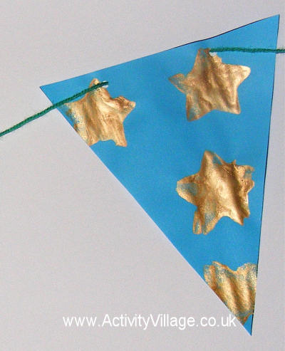 Eid bunting close up