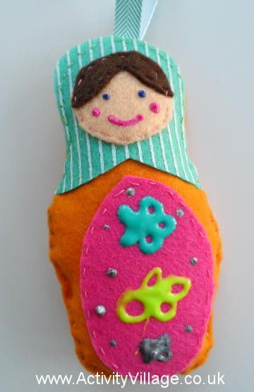 Felt Matryoshka doll 3