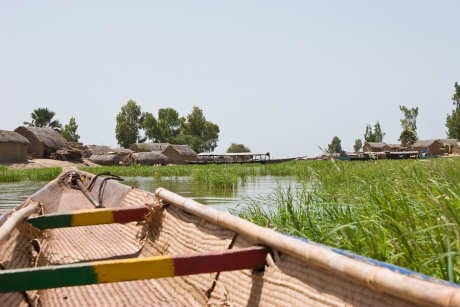 Fishing village on the River Niger