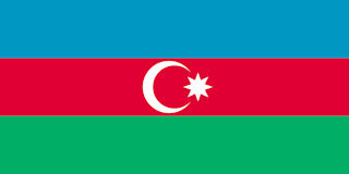 The flag of Azerbaijan