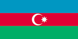 The flag of Azerbaijan