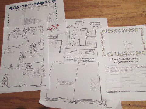 Activity Village's goal setting printables for kids