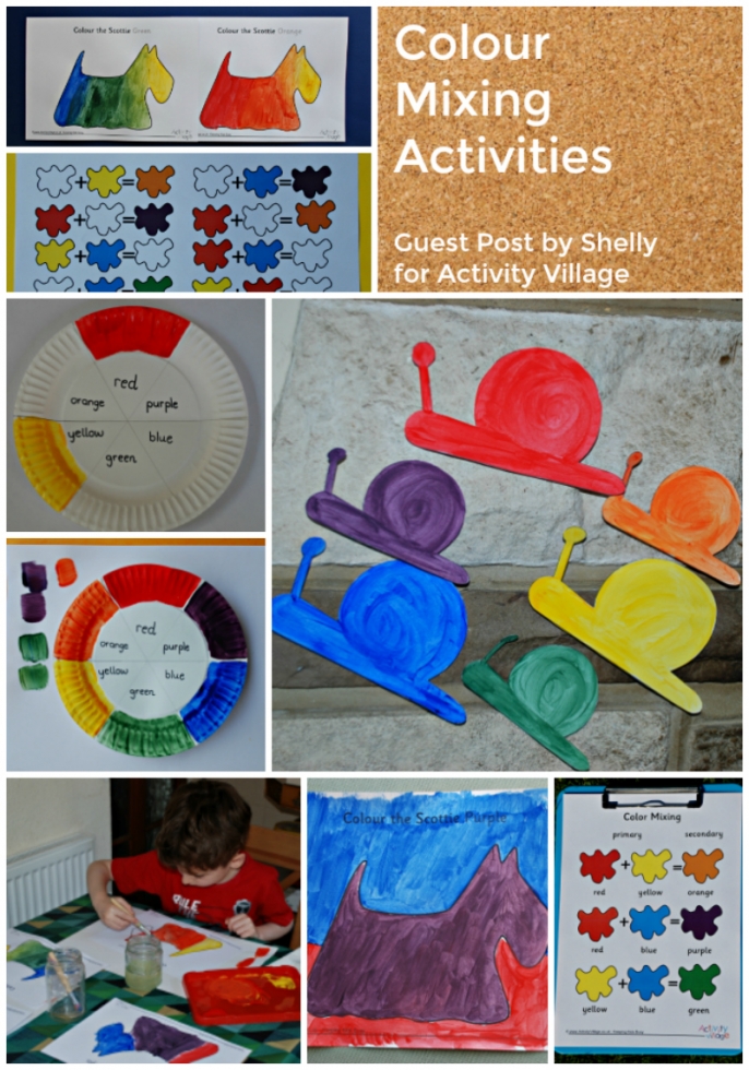 Colour mixing activity ideas by Shelly for Activity Village