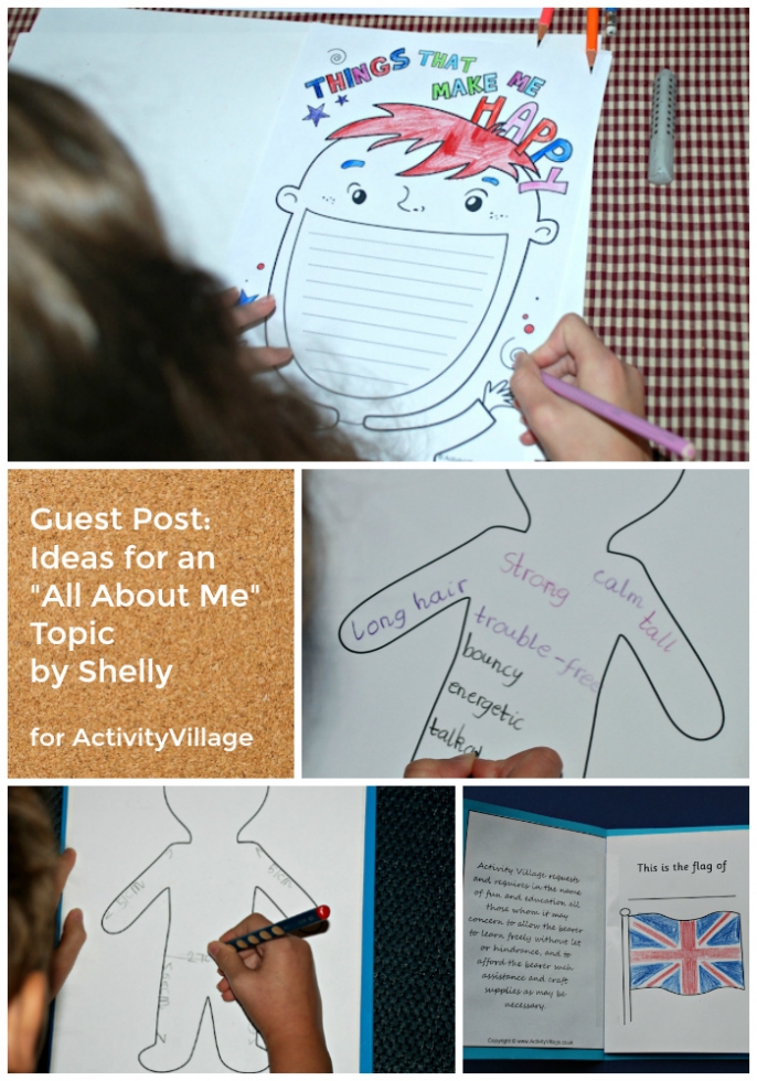 Ideas for an All About Me topic from Shelly for Activity Village