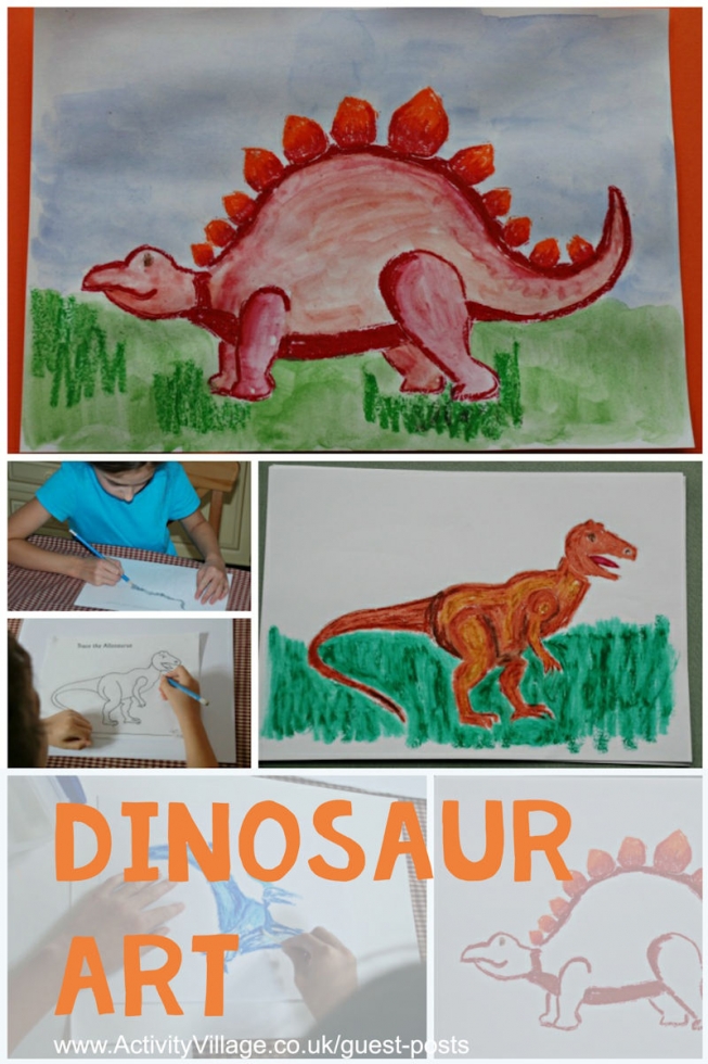 Dinosaur art ideas from Shelly for Activity Village