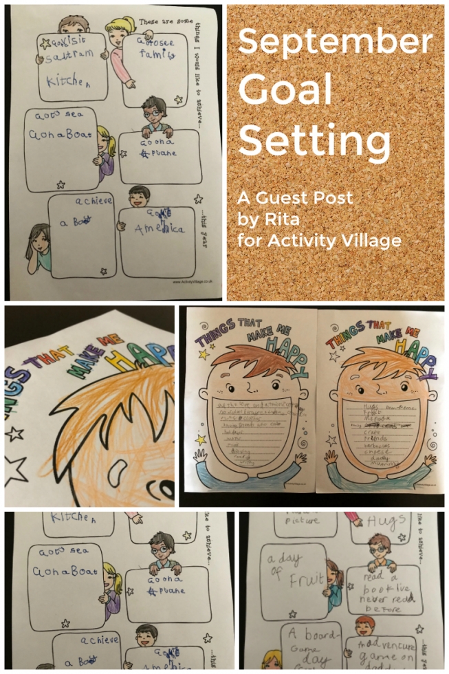 September goal setting ideas by Rita for Activity Village