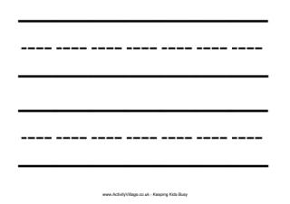 Large handwriting lines printable