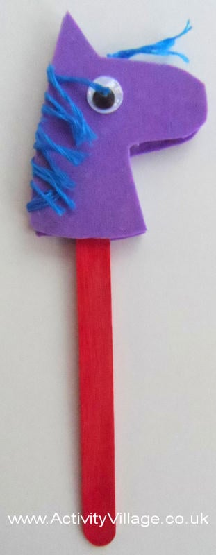 Hobby horse bookmark craft