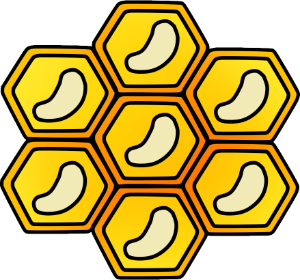 A single cell in each cell of the honeycomb