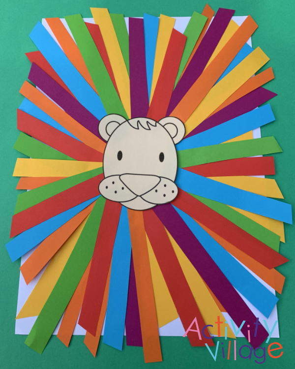 Our colourful lion!