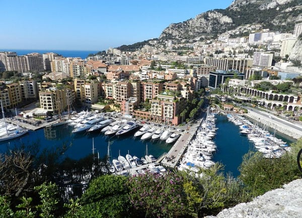 Luxury yachts in Monaco's harbour