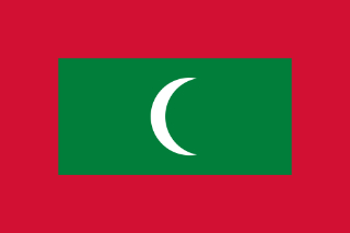 Maldives flag printable