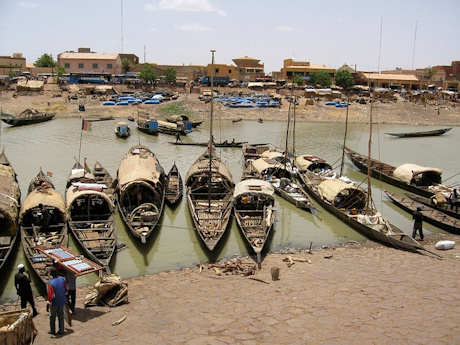 Mali fishing boats