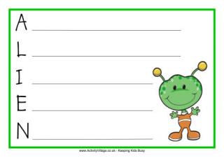 More acrostic poem printables