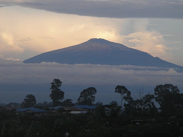 View of Mount Cameroon from Equatorial Guinea