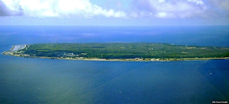 A view of the island nation of Nauru