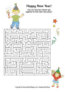 new year puzzles for kids