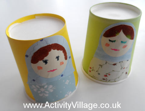 Paper cup Matryoshka dolls 2