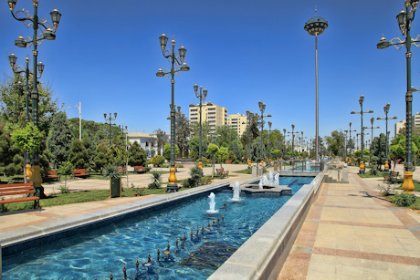 Park in the centre of Ashgabat, Turkmenistan