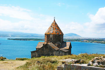 9th Century Sevanavank Monastery at Lake Sevan, Armenia