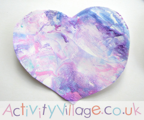 One of our pretty marbled hearts!