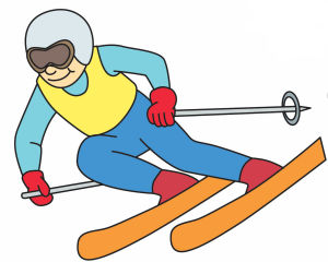 Slalom board game